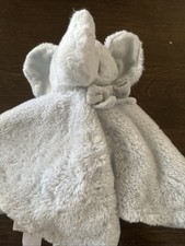 Little Miracles Elephant Lovey Blue Gray Plush Security Blanket 14" New no tags