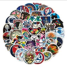 Grateful Dead - Assorted Sticker Lot of 50 different Stickers Music Decals
