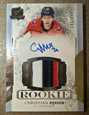 2017-18 Upper Deck The Cup Hockey Christian Djoos Rookie Patch Auto /249 3 Color