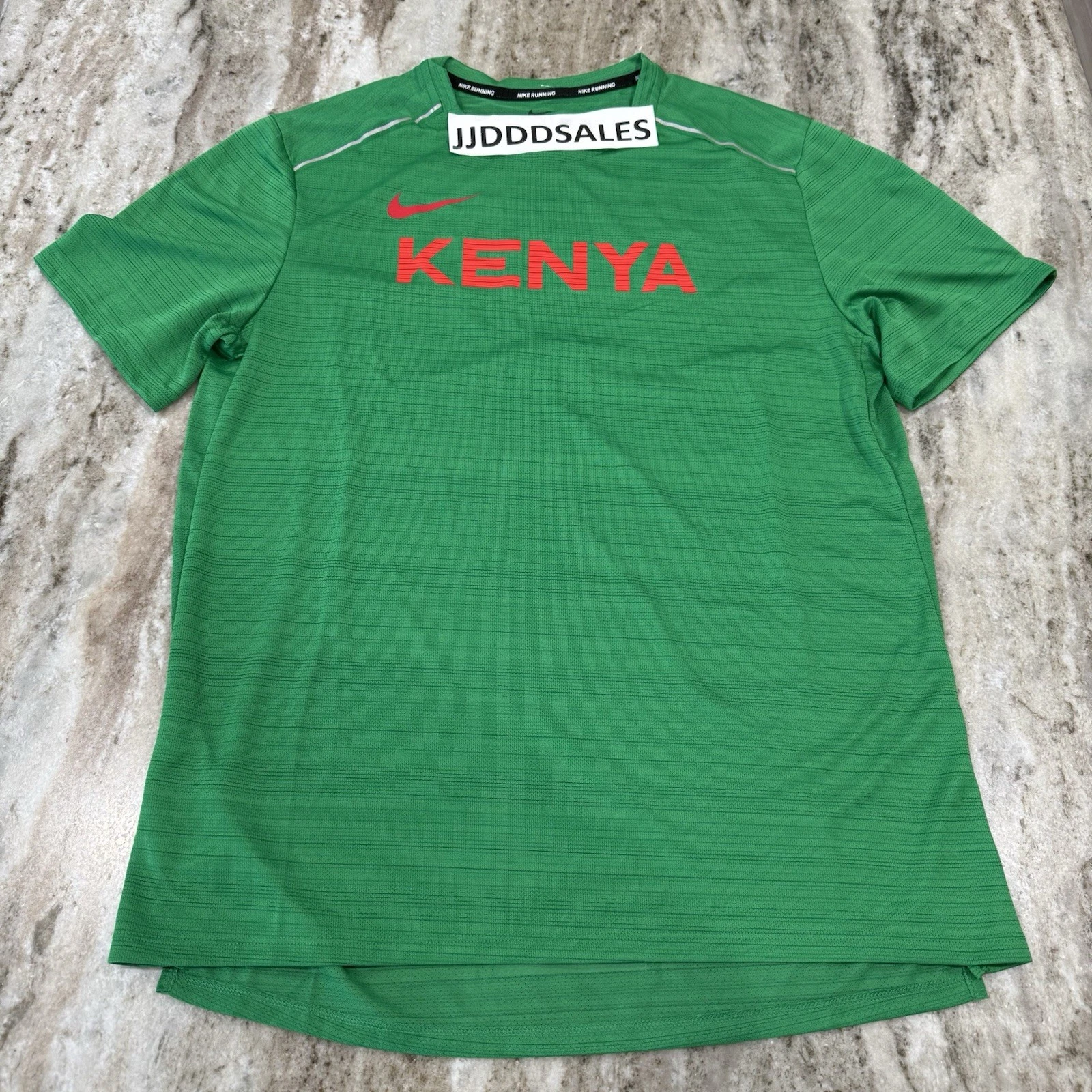 Nike Running Dri Fit Kenya Team Issued Running Shirt Green CT0105-320 Men’s XS