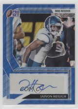 2022 Leaf Pro Set Metal Blue Wave /30 Jaivon Heiligh #PA-JH1 Auto 0a2