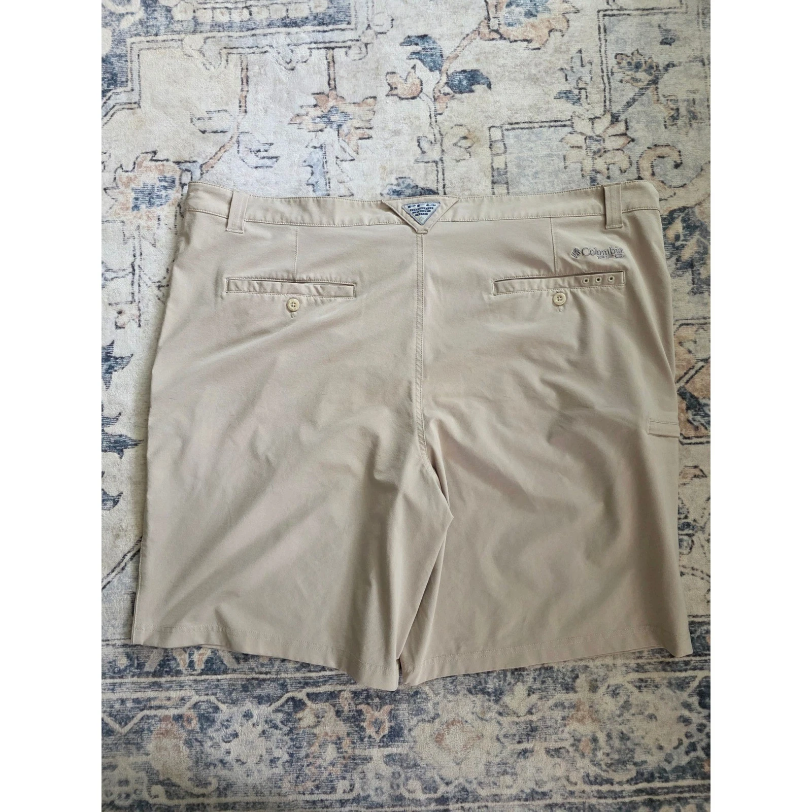 Columbia PFG Mens Size 46 10" Inseam Khaki Tan Grander Marlin II Offshore Shorts