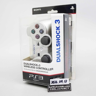 SONY PS3 DUAL SHOCK DUALSHOCK 3 Wireless Controller Satin Silver Japan NEW