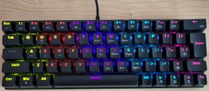 T-WOLF T61 Tastatur Computer Laptop Gaming Keyboard USB *Kaum benutzt!*
