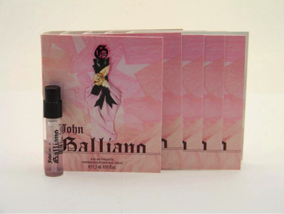 5 x John Galliano EDT Eau de Toilette Vial Sample Spray 1,5ml 0.06 fl oz