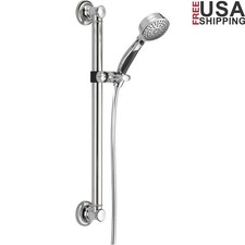 Universal Tub Shower Faucet Chrome Adjustable Grab Bar Stability Support 500lb