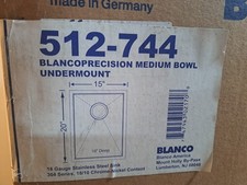 BLANCO 512-744 15" x 20" Undermount Kitchen Sink