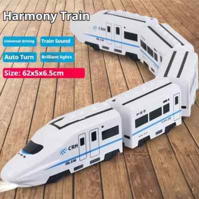 Kinder zum Selbermachen elektrischer Zug Spielzeug Sound Licht Modelleisenbahn pädagogisches Geschenk UK