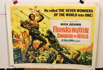 ORG MOVIE POSTER FRANKENSTEIN CONQUERS THE WORLD 1/2sh 1966 (sci-fi) horror