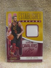 2019 Panini Absolute Memorabilia Established Threads Level 1 Kevin Love #ET-KLV