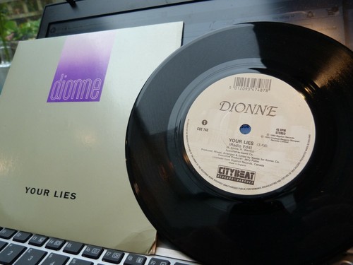 Dionne Your Lies 45 7" Mint unplayed disc, sleeve good - Picture 1 of 4