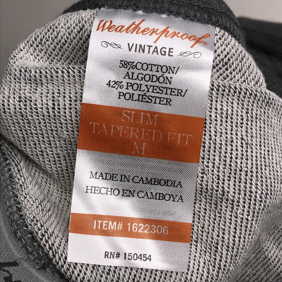 Pantalones deportivos impermeables vintage para hombre gris medio calce ajustado informales Foto 4 de 4