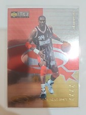 🏀 HAKEEM OLAJUWON 1997-98 Collector's Choice Star Quest Platinum 4 Stars RARE