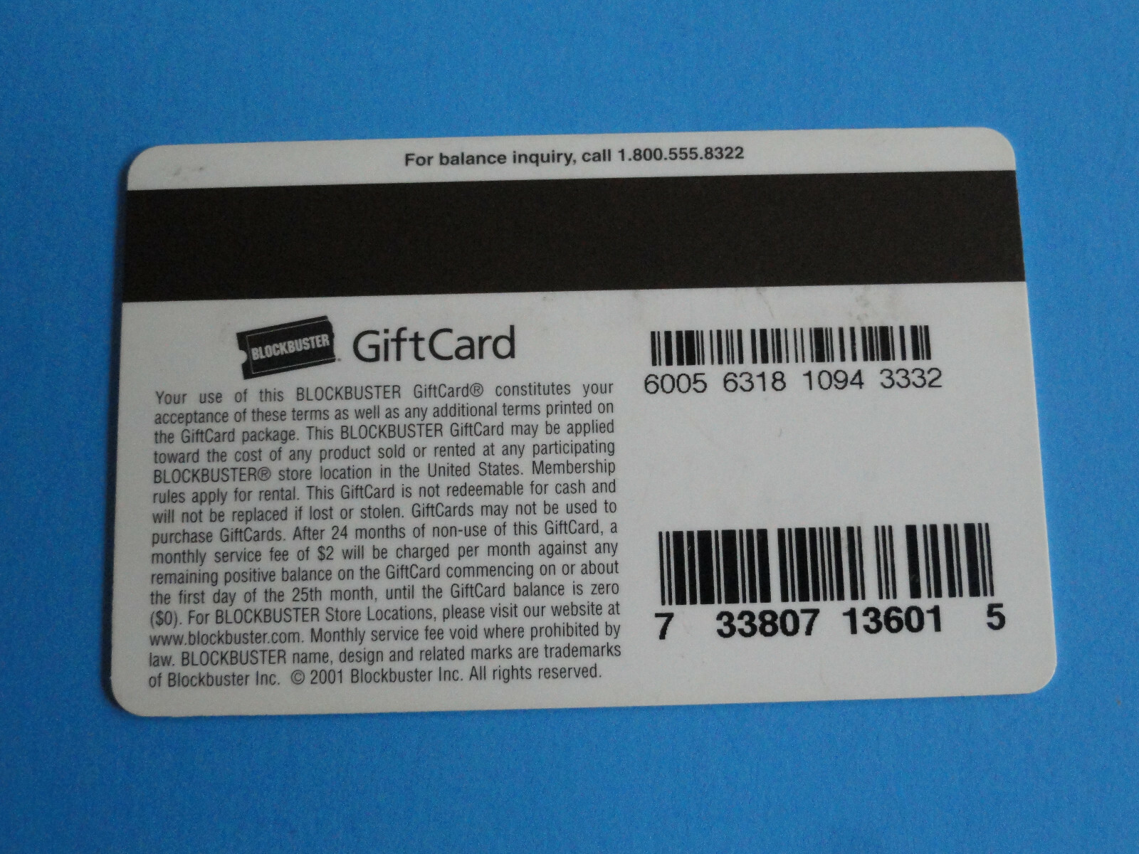 Blockbuster Video Gift Card Green 15 Vintage 02 No Value On Card For Sale Online