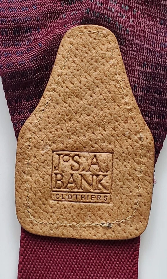 Jos A. Tirantes de seda multicolor geométricos de banco. Foto 2 de 4