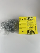 Genuine Versa-Tag Key Tags with Key Rings 134 Yellow Tags