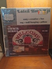 Vintage Millcraft Latch Hook Kit Craft NOS Welcome 14  x27  Wall Hanging/ Rug