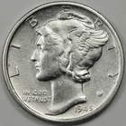 Photo of a 1945-S Mercury Dime from an eBay listing that sold on Jul 14, 2026