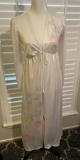 VTG Kayser Open-Front Sheer Flowy Nylon Night Dress Made In USA