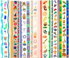 **RARE**  SCRAPBOOK BORDER Sandylion Stickers -1 strip - You choose which Design