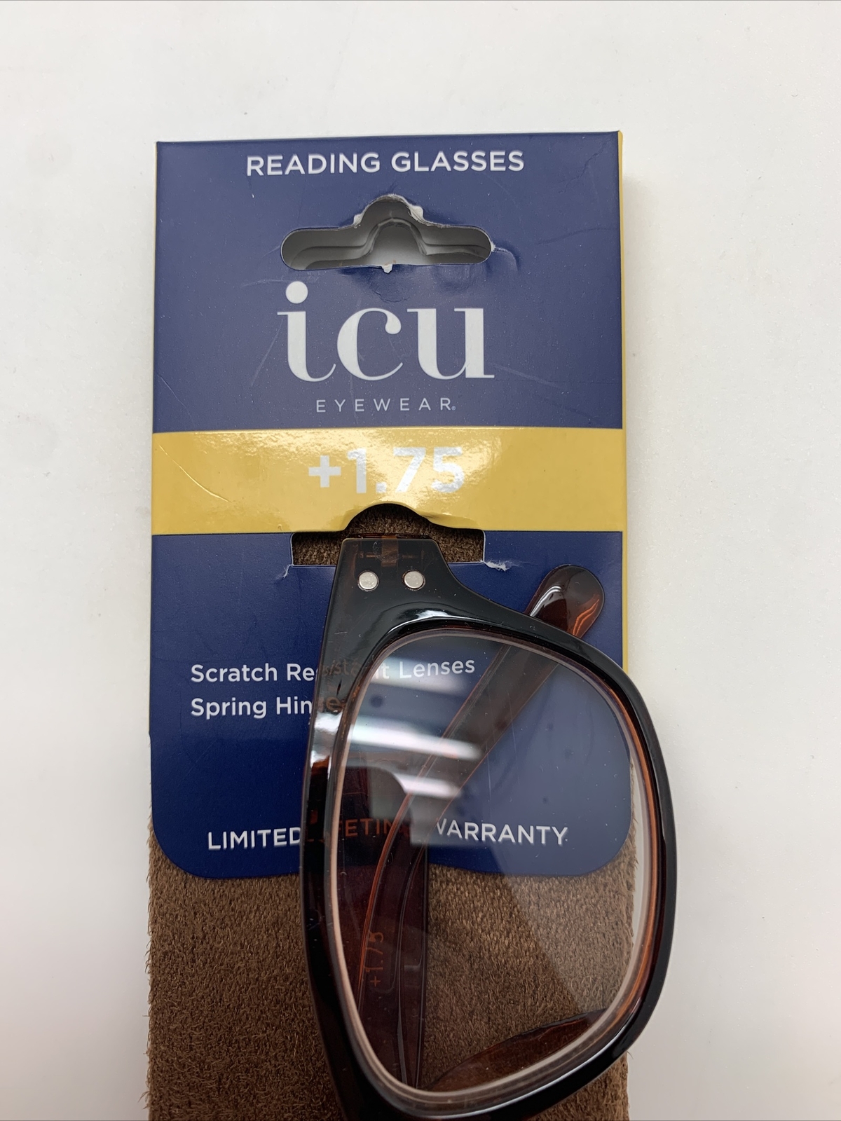 IC06 ICU Eyewear Walnut Creek 7333010 3t + 1.75 Reading Glasses READERS ...