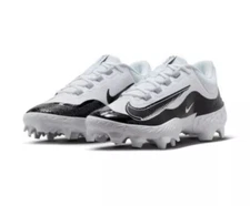 Nike Alpha Huarache Elite 4 Low MCS White Black FD6255-101 Men’s Size 12