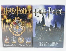 2 Deck Lot of Harry Potter Playing Cards Hogwarts House Themed Warner Bros NEW