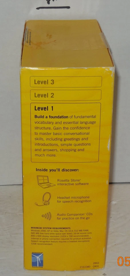 ROSETTA STONE Italian Version 3 Level 1 Italian Language Learning CD Software - Image 4 of 4