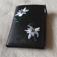 Women Small Leather Wallet RFID Blocking Credit Card Holder Mini Bifold Purse US