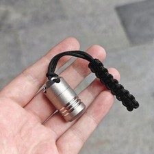 Titanium Waterproof Pill Case Holder Organizer Container Portable Keychain EDC