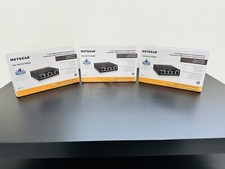 3 NEW NETGEAR GS305300PAS 5 Port Gigabit Ethernet Unmanaged Switch
