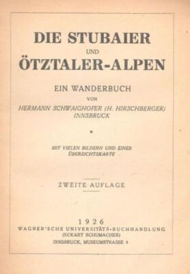 Wagners Wanderführer durch die Stubaier und Ötztaler Alpen