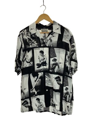 WACKO MARIA ALOHA SHIRT LARRY CLARK TULSA S HAWAIIAN L RAYON White 