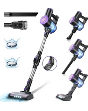 Prettycare Cordless Stick Vacuum Cleaner Lightweight  Carpet Floor W400