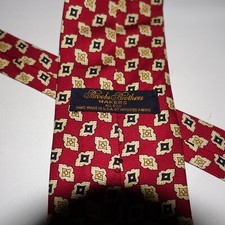 Vintage Brooks Brothers Makers Silk Tie Made In USA Red 58 X 3.75