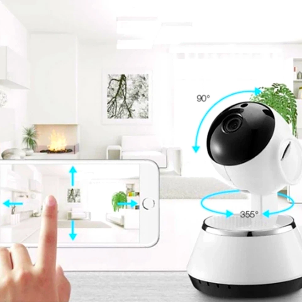 Cámara Wifi De Seguridad Monitor Para Bebe Casas Sensor Movimiento Audio Noche Foto 4 de 4