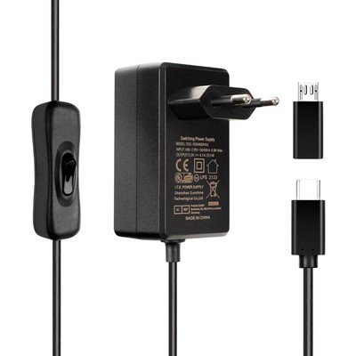Intelligentes 20,5W Netzteil für Raspberry Pi 3, 4 und 5 - Kompakt und Effizient