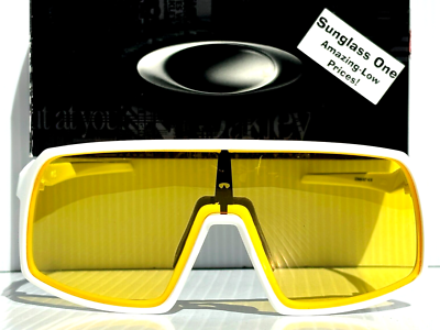 NEW Oakley SUTRO Matte White Galaxy Yellow Amber Lens Sunglass