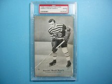 1936 CHAMPION HOCKEY POSTCARD HAROLD MUSH MARCH PSA 2 GD POST CARD