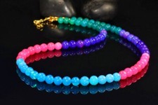 Ethiopian Opal Gemstone Balls Necklace Gift For Her Smooth Opal Balls Necklace