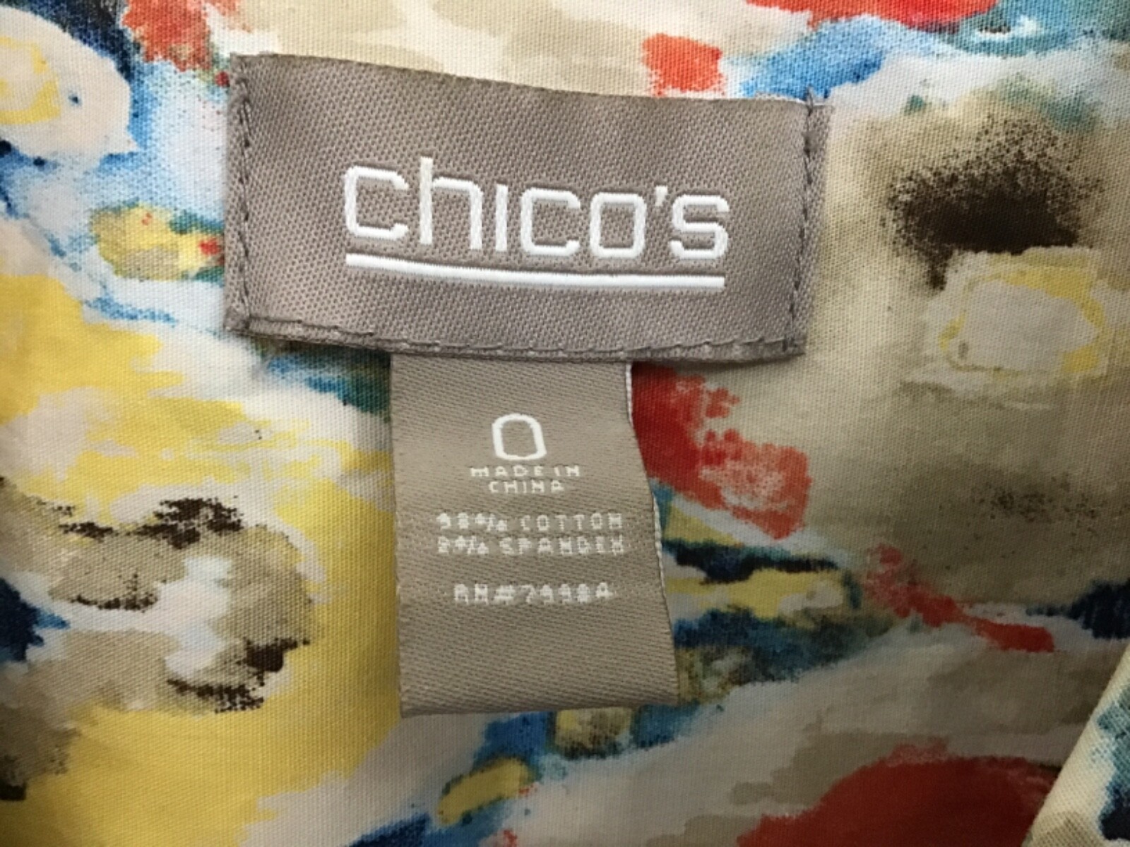 Chico's Multicolor Aztec Design Button Long Sleev… - image 2