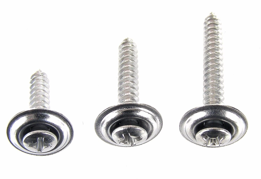 GM Chrome #8 Phillips Loose Washer Trim Screws- 3/4