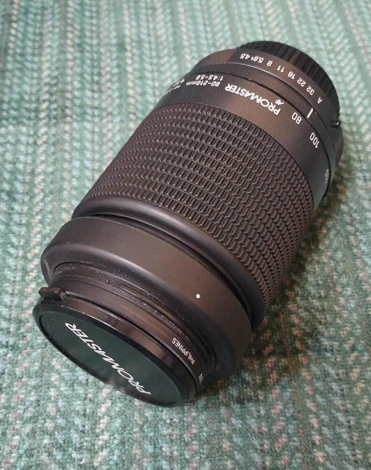 PROMASTER SPECTRUM 7 AF80-210mmF/4.5-5.6 lens for PENTAX w/hood (PARTS) - Image 3 of 4