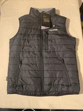 NWT Tidewe Heated Puffer Vest Women Small Black Full Zip Battery Not Included