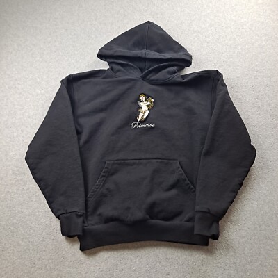 Primitive Hoodie Men Small Black Angel Cherub Heavyweight Skater Punk  Grunge Y2K