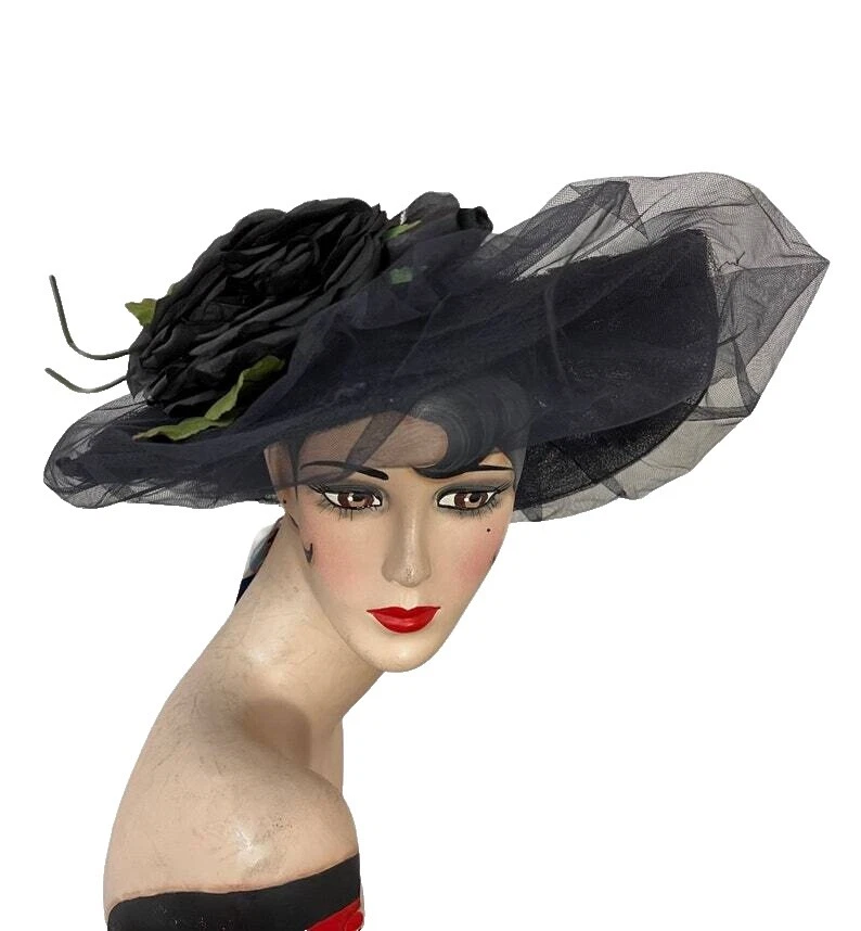 Wide Brim Vintage Hats for Women 1930s Decade
