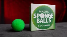 Magic Sponge Balls 4PK Green 1.5" by Murphy's Magic. instructions included!