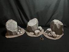 fully painted large rocks- wargaming scatter terrain