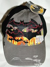 Gotham Batman Flying Bats DC Comics Baseball Cap Hat New One Size 2007 Tags