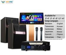 22" Mic Family KTV singer audio set full Karaoke Machine Home All-in one